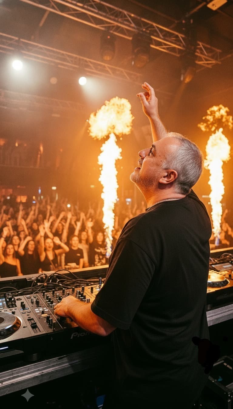 Apresentação do DJ Lednik em evento